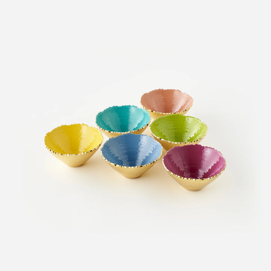 Colored Enamel/Gold Decorative Bowls