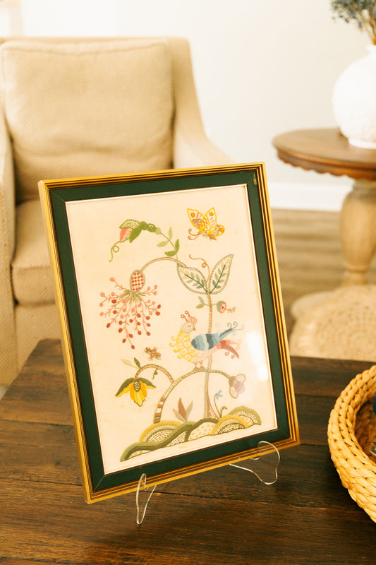 Vintage Hand stitched Cruel Embroidery