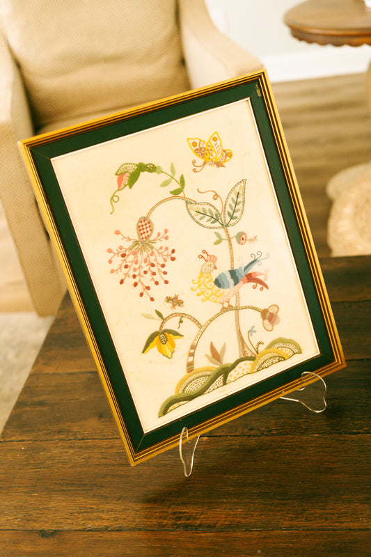 Vintage Hand stitched Cruel Embroidery
