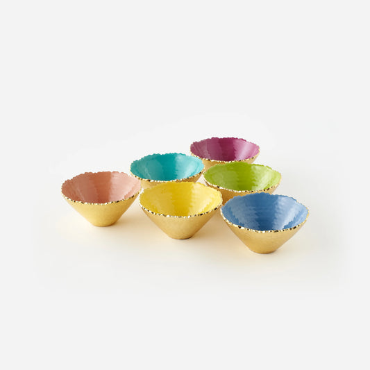 Colored Enamel/Gold Decorative Bowls