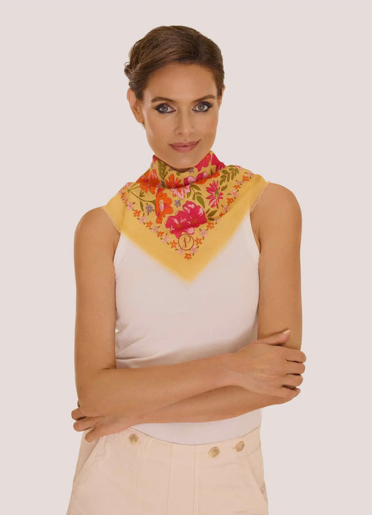 Sketched Florals Cotton Bandana