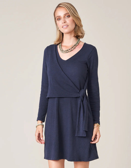 Spartina 449 Deanna Slate Blue Wrap Dress NWT