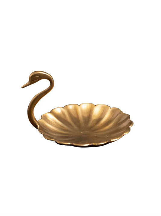 Golden Swan Trinket Tray