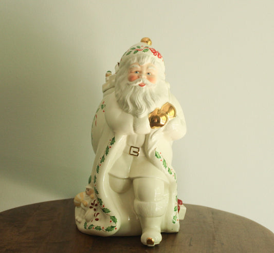 Lenox Holiday Nib 1999 Holiday Collection Santa Claus Christmas Cookie Skate Jar