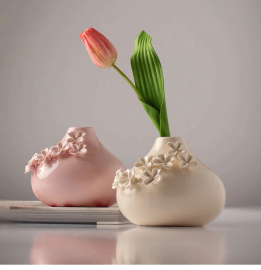 Amelia Pink Flower Vase