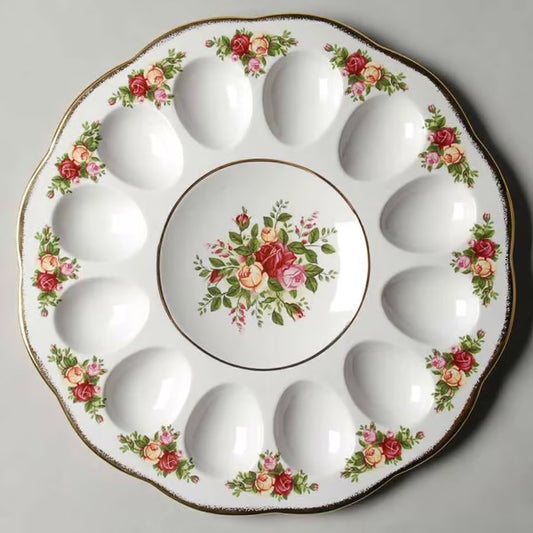 Royal Albert Old Country Roses Egg Plate