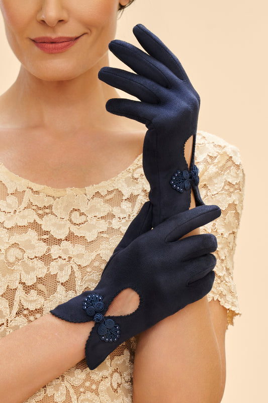 Suki Gloves in Navy
